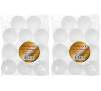 Bolas de espuma de poliestireno blancas diámetro aprox. 7 cm paquete a granel con 11 bolas para manualidades y decoración versátil (Paquete de 2)