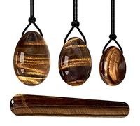 Bolas de estrés de masaje de huevo Yoni de cuarzo rosa para mujer, ejercicio de Kegel, bola de geisha de heno, juego de varita Yoni, ajuste de huevo de Jade tipo 7