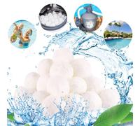 Bolas de Filtro de Piscina, 700g Bolas Depuradora Piscina Sustituyen a la Arena de Filtro de Cuarzo de 25kg, Aptas para Varios Sistemas de Filtración de Piscinas