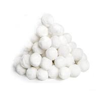Bolas de filtro de piscina de 5 cm, medios de filtración de fibra para cartuchos de arena, repuesto de poliéster reutilizable para piscinas y acuarios, blanco (200 g)