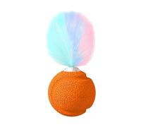 Bolas de gato genéricas - Bola de goma enrollable y chispa para gatito | Interactivos rebotantes y móviles para gatos | Anti aburrimiento, juego de interior, para burlarse y atrapar