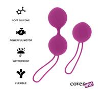 Bolas de geisha coverme kit kegel morado, Longitud 125 mm, Ancho 95 mm, Profundidad 40 mm, Departamento MUJERES, Colores Negro