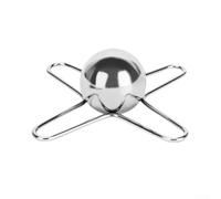 Bolas de hielo de café en acero inoxidable con soporte para mejorar el sabor y enfriar tus bebidas favoritas (A)