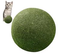 Bolas de hierba gatera natural - súper grande de hierba gatera de 10 cm, golosina orgánica para lamer gatos de interior, bola de apoyo para la salud digestiva, duradero para gatos