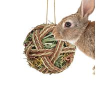 Bolas de hierba para masticar conejos, para chinchilla, juguetes molares para animales pequeños | Padres de mascotas Amantes de los animales Guardianes Hogar Sala de estar Dormitorio Estudio O