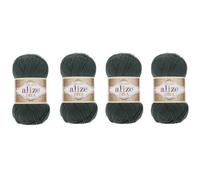 bolas de hilo para tejer a mano 100% microfibra acr?lica Alize Diva Silk Effect Thread Crochet Art Lace Craft Lote de 4 madejas 400 gr 1532yds 131