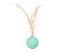 Bolas de Juguetes para Gatos, Bolas de Gato - Juguete de Gatitos de Ejercicios Interiores,Bola de Gato de estimulación sensorial con Plumas para Entrenamiento de Gatitos Caza en Interiores jugadas al
