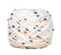 Bolas de lana gruesas tejidas a mano para proyectos únicos de bricolaje y oportunidades de manualidades (09Rainbow Bean)