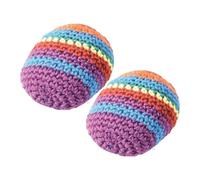 Bolas de malabares - Juego de 2 bolas de ganchillo hechas a mano | Kit para principiantes de bolas de malabarismo, ideal para malabaristas al aire libre, en viajes, artistas de circo y en la playa