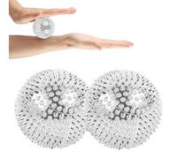 Bolas de masaje de aguja - Herramienta de terapia con magnético, 1 par de dispositivos de ejercicio de mano | Accesorio de estrés de la columna vertebral, hasta