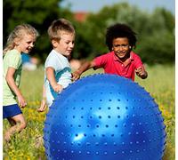 Bolas de masaje sensoriales grandes para niños, 85 cm, bolas de yoga hinchables, grandes bolas de entrenamiento con puntas táctiles, pelotas de juego para exteriores, bolas de playa (2 juegos de