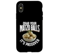 Bolas de Matzá Comida judía Pascua Matzá Agarra tu Matzá Carcasa para iPhone X/XS