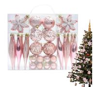Bolas De Navidad,40 Piezas Decoración Fiesta Bolas,Decoraciones De Navidad Colgables | Para Mesa Comedor Granja Sala Interior Exterior Encuentro Reunión Chimenea Pórtico Guirnalda Gabinete