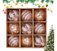 Bolas de Navidad a prueba de roturas | 9 irrompibles colgantes | Decoraciones de temporada para el hogar, escaparate, salón, aula | Ideas para fiestas, cumpleaños, salón, casa Navidad