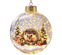 Bolas de Navidad Bolas Decorativas Festivas Luminosas | Brillante con Cuento Navideño en Hogar Casa Rural Oficina Escuela Porche Salón Ventana Estante Repisa Erizo