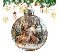 Bolas De Navidad | Colgantes Estacionales Transparentes | Colgantes Irrompibles | para Hogar Cena Restaurante Centro Comercial Boda Cumpleaños Reunión Familiar Celebración