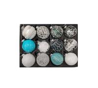 Glas-Weihnachtsbaumkugeln 12er-Set 6cm Decoración para Árbol de Navidad Colgante
