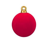 Bolas de Navidad hinchables - 60 cm Globos de PVC para - de Navidad gigantes flocadas - para casa, lugar de trabajo, de baile, boda, patio, interior, jardín, césped exterior