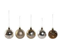 Bolas de Navidad Home ESPRIT Bronce Polietileno 16 x 16 x 26 cm (25 Piezas) - Marca: Home ESPRIT - EAN: 8424002141370