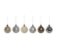 Bolas de Navidad Home ESPRIT Champán Plateado Polietileno 16 x 16 x 31,5 cm (30 Piezas) - Marca: Home ESPRIT - EAN: 8424002141363