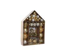Bolas de Navidad Home ESPRIT Dorado Polietileno 28 x 7 x 40 cm (70 Piezas) - Marca: Home ESPRIT - EAN: 8424002141301