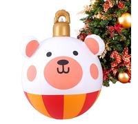 Bolas de Navidad Inflables - 58 cm bolas de Navidad para inflar decoración navideña | Decoración para jardín interior al aire libre césped, porche patio puerta de entrada