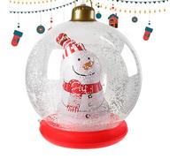 Bolas de Navidad inflables de 22 pulgadas iluminadas | Adorno colgante gigante | Decoraciones de Navidad al aire libre de PVC | Decoración inflable de césped para temporada de vacaciones