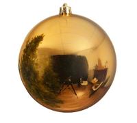 Decorist Bola XXL Dorada irrompible - Bola de Navidad XXL - 140 mm