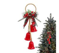 Bolas de Navidad para decoración, de cono de pino, adornos de metal | Festive Wall Decor Party Favors, Holiday Hanging Bell Decorations for Tree Door Wall Coat Home Office Entryway Farmhouse
