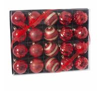 Bolas de Navidad Rojo Plástico 6 x 6 x 6 cm (20 Unidades) (BigBuy Christmas S8803485) - EAN: 8424345878612