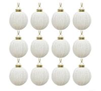Bolas de Navidad Tejidas Nórdicas 12 para uds 6cm Bolas de Navidad | EstÃ©tica nÃ³rdica minimalista, hilo para suave, textura tejida para fina, para ideal para Ã¡rboles modernos