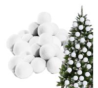 Bolas De Nieve Falsas: Pelea De Nieve En Interiores | Decoración De PP De 30 Piezas, Juguetes De Nievee Artificiales Para Niños Para Fiestas De Navidad E Invierno, Una Colección Encantadora Que Se Com