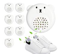 Bolas de olor a zapato - Ambientador de diseño de osos Juego de 8 en caja | Bolas desodorantes duraderas para zapatillas de deporte, vestuario, baño, equipaje de viaje, casillero de gimnasia, estante