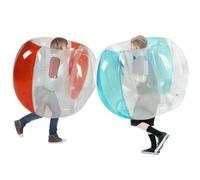 Bolas de Parachoques inflables para niños 2pcs 35x29.5 Bola de hámster Humano de PVC a Prueba de Fugas con Mango Interno y cinturón de fijación para Parque Infantil, Patio, Parque &&