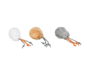 Bolas de Peluche con Hilos y Campanita
