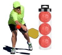 Bolas De Pickleball Interior - 7.4cm Pickleballs Sin Problemas con Agujeros De Precisión, Bolas De Entrenamiento De Práctica Duradera para El Juego De Pickleball, Uso Deportivo De La Cancha Cubierta