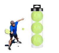 Bolas de pickleball silenciosas de espuma para pickleball, 3 bolas de pickleball para reducir el ruido de poliuretano, 74 mm para calentar, bola de pickleball suave y hueca para uso interior y