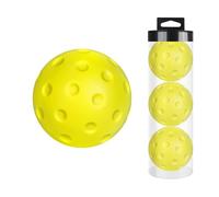 Bolas de pickleball silenciosas, pelotas de pickleball silenciosas, 3 bolas de pickleballs para reducir el ruido, espuma de poliuretano para reducir el ruido, equipo de pickleball hueco suave