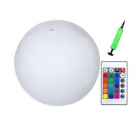 Bolas de piscina luminosas: globo de resplandor remoto, orbe de playa inflable | 16 colores LED, 4 modos de flash, esfera acuática flotante, juguete de cambio de color, globo de agua divertido para