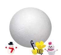 Bolas de poliestireno para niños, redondas, para manualidades, color blanco