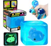 Bolas De Presión Cúbicas - Juguetes Sensoriales, Bolas Sensoriales, Materiales De Masa No Tóxicos Siempre Vuelven a La Forma Cuadrada - 3 Años Y Más - Alivian La Ansiedad Y El Estrés