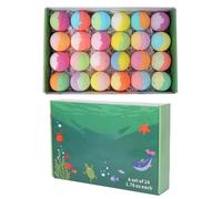Bolas De Sal De Ducha | 24 Piezas Con Un Atractivo Tema De Animales Marinos Fragantes, Bolas De Sal De Juguete De Para Niños, Sensorial Para Niños Pequeños, Niñas, Preescolares, Viajes En