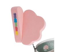 Bolas de sal en forma de nube para baño de espuma, forma de nube, enjuague corporal relajante, pelota de sal de ducha, para mujeres, autocuidado, spa, hogar, viajes, baño, hotel, relajación