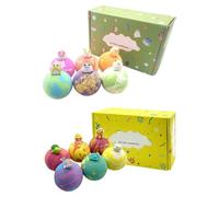 Bolas De Sal Para Ducha: Diseño Con Forma De Animal, Piezas De Baño Coloridas, Mezcla De Fragancias Que Se Disuelve, Inserciones De Juguetes Ocultas | Para La Hora Del Baño, Jugar, Actividades Acuátic