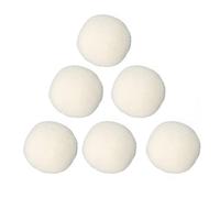 Bolas de Secado de Lana de 6 Piezas Bolas de Lavado de Lana de Lana Bolas de Lavandería para Ropa de Secadora, Bolas de Lana para Máquina de Secado, Adhesivos de Tela Boule Seche