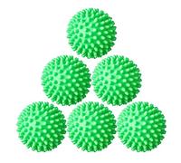 Bolas de secadora reutilizables, bolas antiestáticas para secadora, suavizante de tela, bola de lavado, 6 unidades (verde oscuro)
