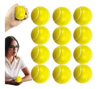 Bolas de tenis de espuma, 12 veces la práctica de alta elasticidad, pelotas y ligeras | Diseño seguro portátil no tóxico y seguro, para reducir el estrés, pelotas deportivas, equipo de