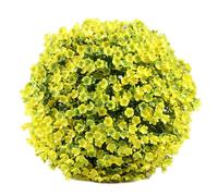 Bolas de Topiario de Plantas Artificiales, Bolas Redondas Verdes de Boj Sintético de 13 cm, Decoración de Jardín Bola de Césped Artificial, Decoración Patio Trasero Porche Bola Topiario Hojas Falsas