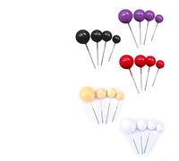 Bolas doradas para decoración de pasteles, paquete de 20, perfectas para mejorar las celebraciones de cumpleaños (morado)