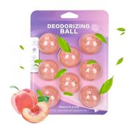 Bolas eliminadoras de olores - 8 unidades naturales de larga duración - Eliminador de olor a zapatos, neutralizador de olores | para armario, armario, alfombras, muebles, baño, dormitorio